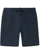 THOM SWEENEY - Slim-Fit Linen Drawstring Shorts - Blue