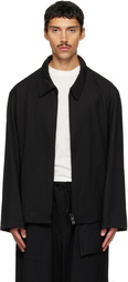 Y-3 Black Wool Tailored Blouson Jacket