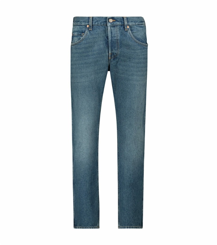 Photo: Gucci - Washed denim tapered jeans