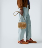 Valentino Garavani Nellcôte studded suede crossbody bag