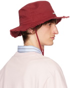 Jacquemus Burgundy 'Le Bob Artichaut' Hat