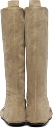 Acne Studios Beige Slouch Saddle Tall Boots