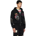 Chopova Lowena Black Feelings Panic Zip Hoodie