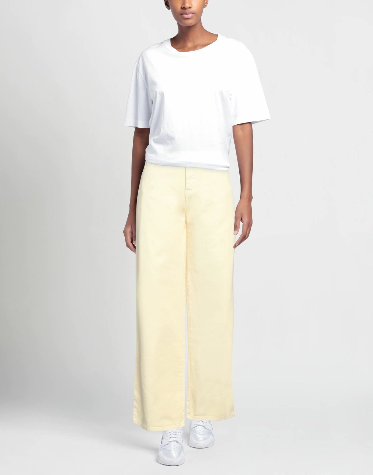 Jucca Womens Jeans Pastel in Yellow