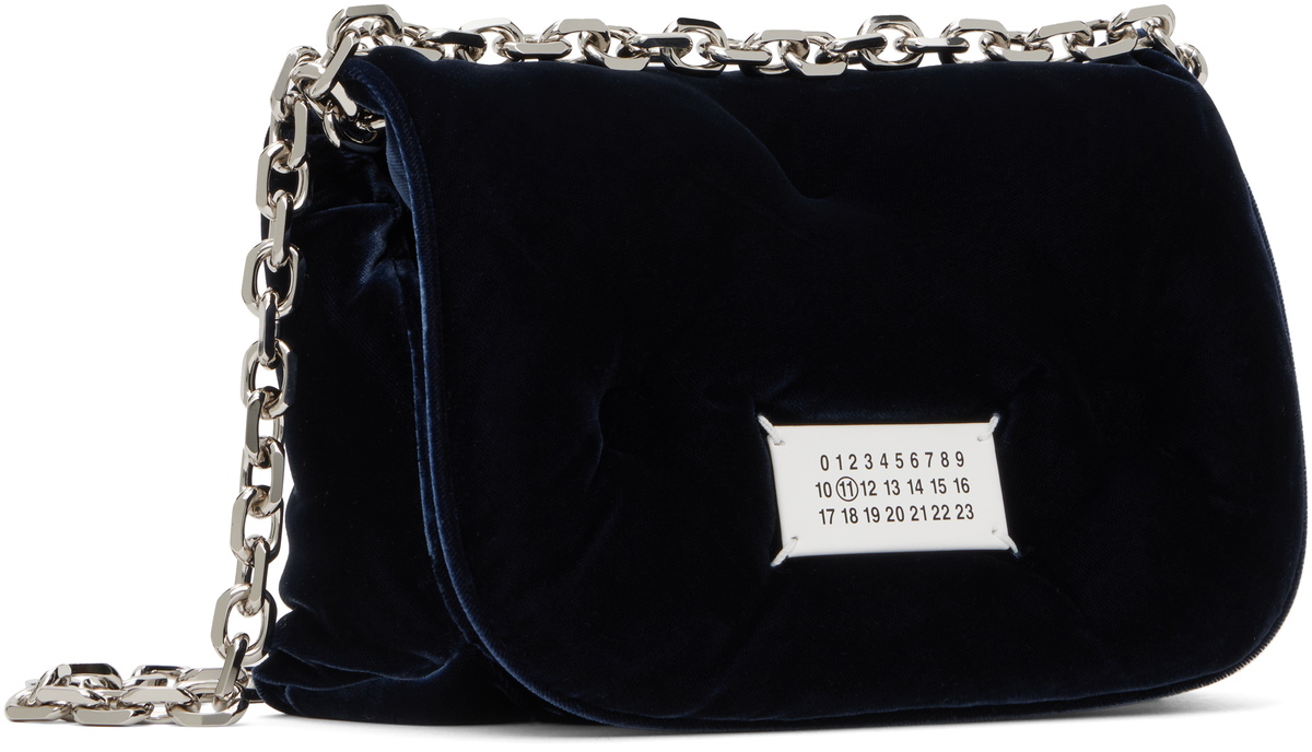 Maison Margiela Navy Glam Slam Flap Small Bag Maison Margiela