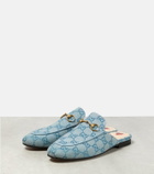 Gucci Princetown GG canvas slippers