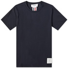 Thom Browne Men's Back Stripe Pique T-Shirt in Navy