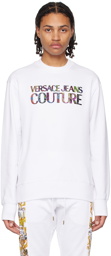 Versace Jeans Couture White Bonded Sweatshirt