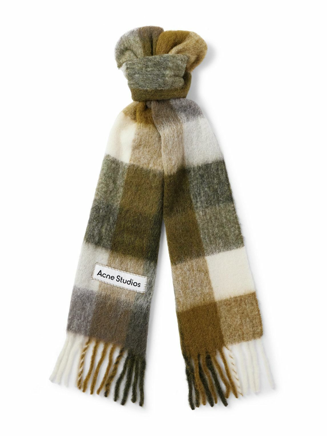 小物 sacai / BELTED KNIT SCARF Acne Studios - Toronty Oversized Logo-Intarsia Wool-Blend