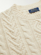 Polo Ralph Lauren - Cable-Knit Wool and Cashmere-Blend Sweater - Neutrals