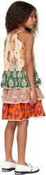 ZIMMERMANN Kids Multicolor Wylie Halter Tiered Dress