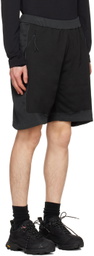 _J.L - A.L_ Black Paneled Shorts