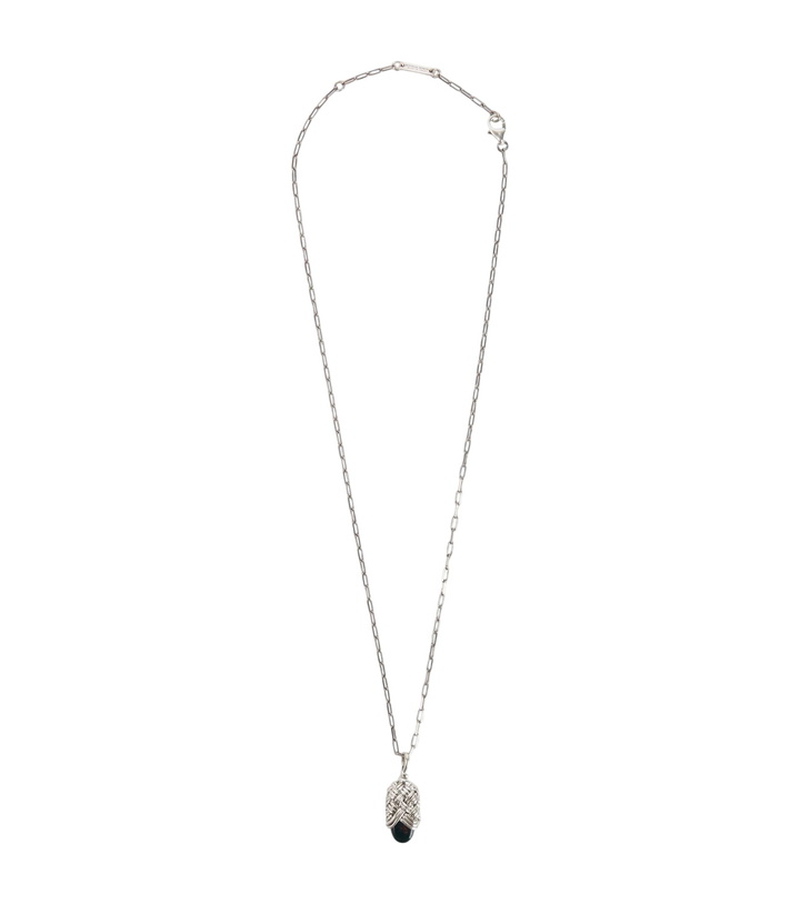 Photo: Bottega Veneta Sterling silver pendant necklace