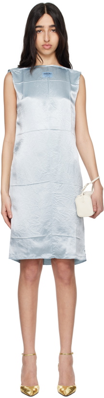Photo: Commission Blue Creased Lab Midi Dress