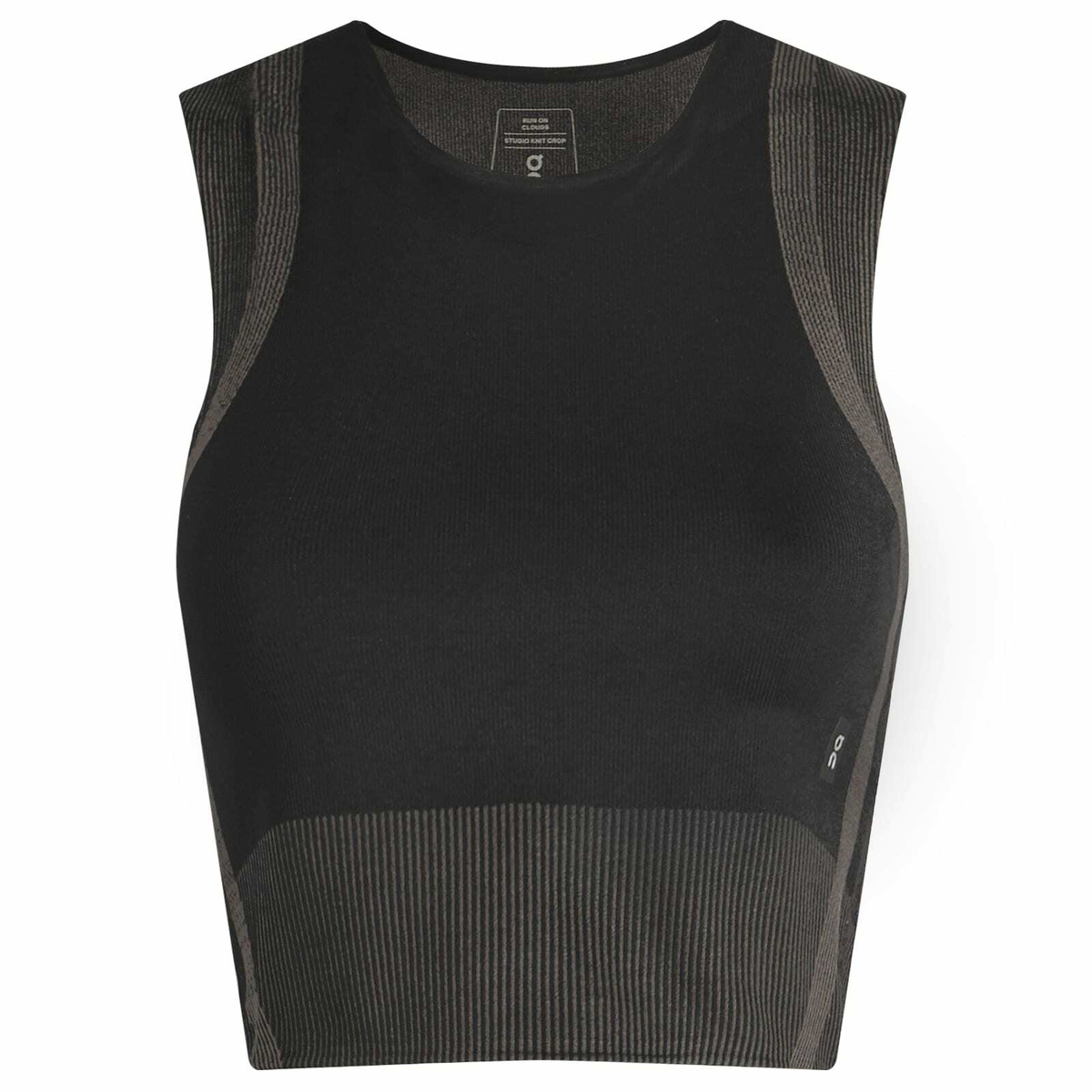 ON Women's Studo Knit Crop Top in Black/Eclipse