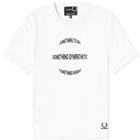 Fred Perry Men's x Raf Simons Enamel Pin T-Shirt in White
