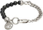 SOSHIOTSUKI Black & Silver Half Juzu Bracelet