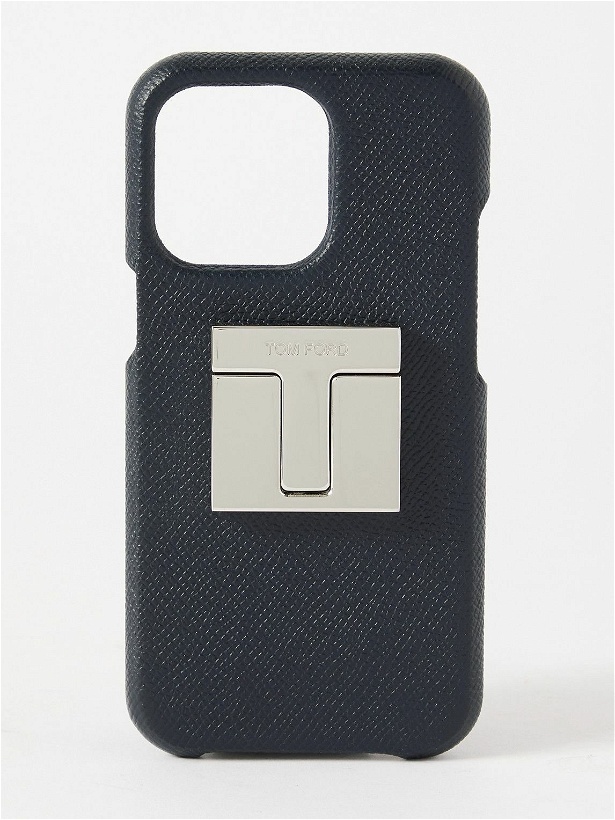 Photo: TOM FORD - Embellished Textured-Leather iPhone 13 Pro Case