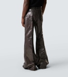 Rick Owens Coated wide-leg jeans