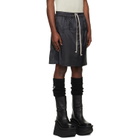 Rick Owens Moncler + Rick Owens Black Kilt Shorts