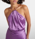 The Sei Asymmetric silk gown