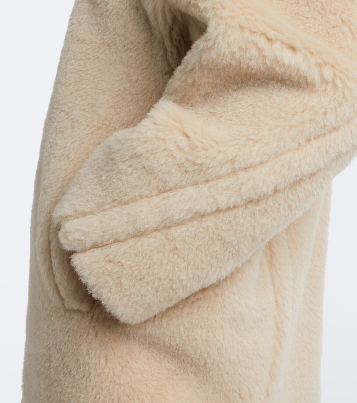 Max Mara Hooded alpaca, wool, and silk zip-up coat