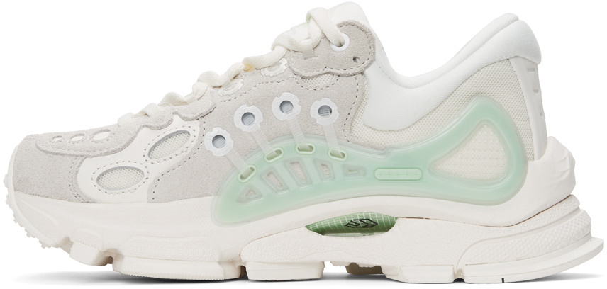 Li-Ning Off-White & Grey Furious Rider Ace 2 Sneakers