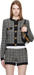 Balmain Black Light Tweed Cardigan