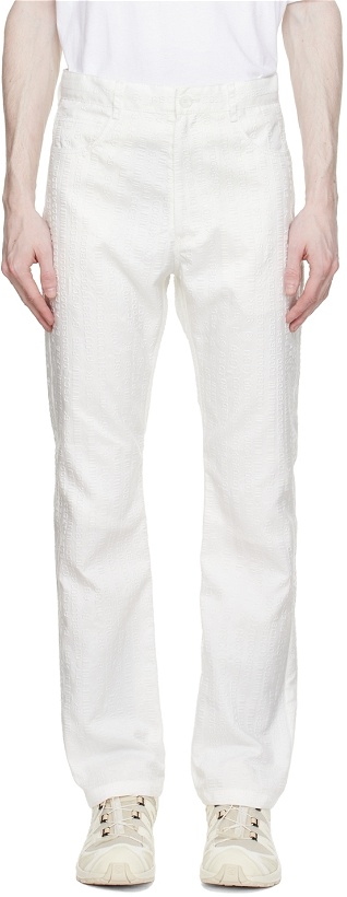 Photo: Kanghyuk White Polyester Trousers