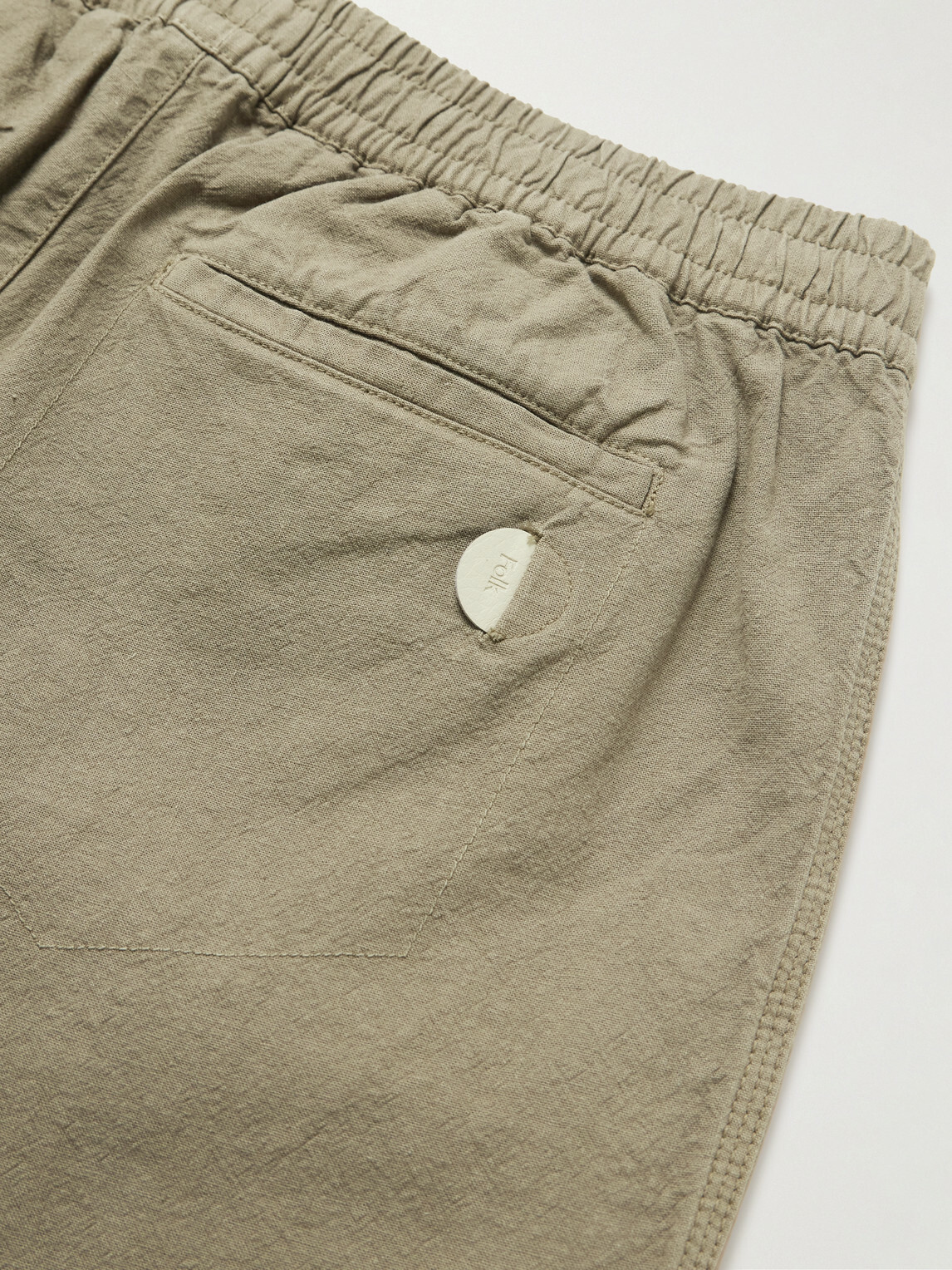 Folk - Drawcord Assembly Straight-Leg Linen and Cotton-Blend Canvas Trousers - Neutrals
