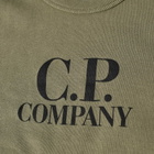 C.P. Company Undersixteen Women's Logo Crew Sweat in Bronze Green