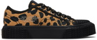 Marc Jacobs Tan & Black 'The Printed Canvas' Sneakers