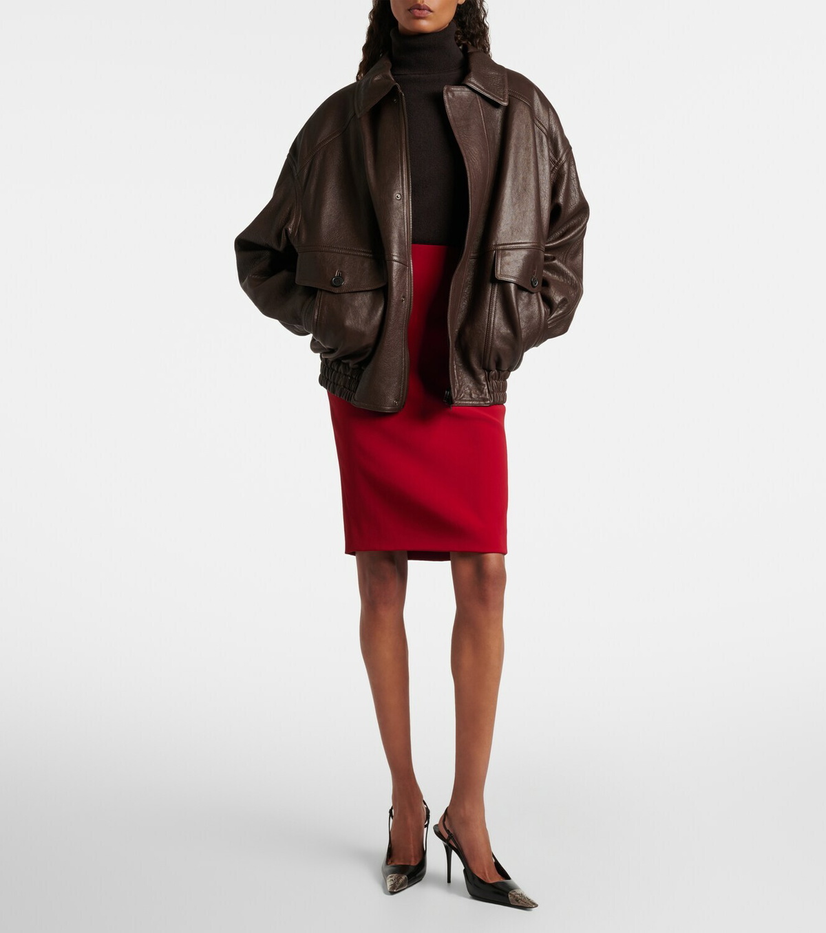 Saint Laurent High-rise pencil skirt