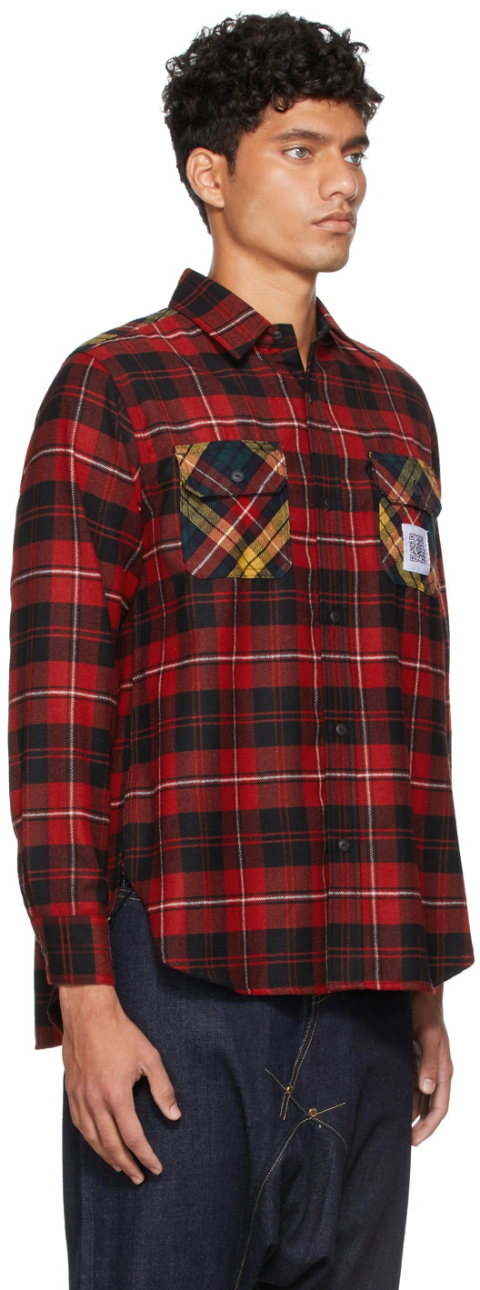 Fumito Ganryu Pleated Flannel Shirt Jacket Fumito Ganryu