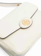 Tory Burch White Robinson Leather Cross Body Bag