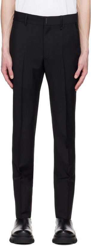 Photo: Givenchy Black Classic-Fit Trousers