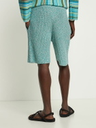 ALANUI Palm Tree Cotton Knit Shorts