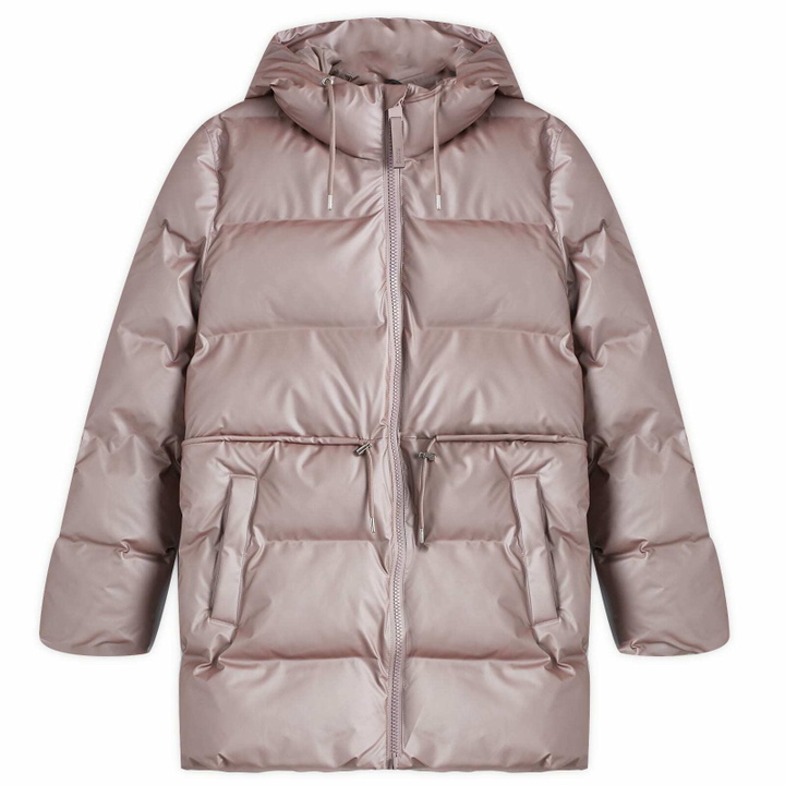 Photo: Rains Women's Alta Long String Puffer Jacket in Muse
