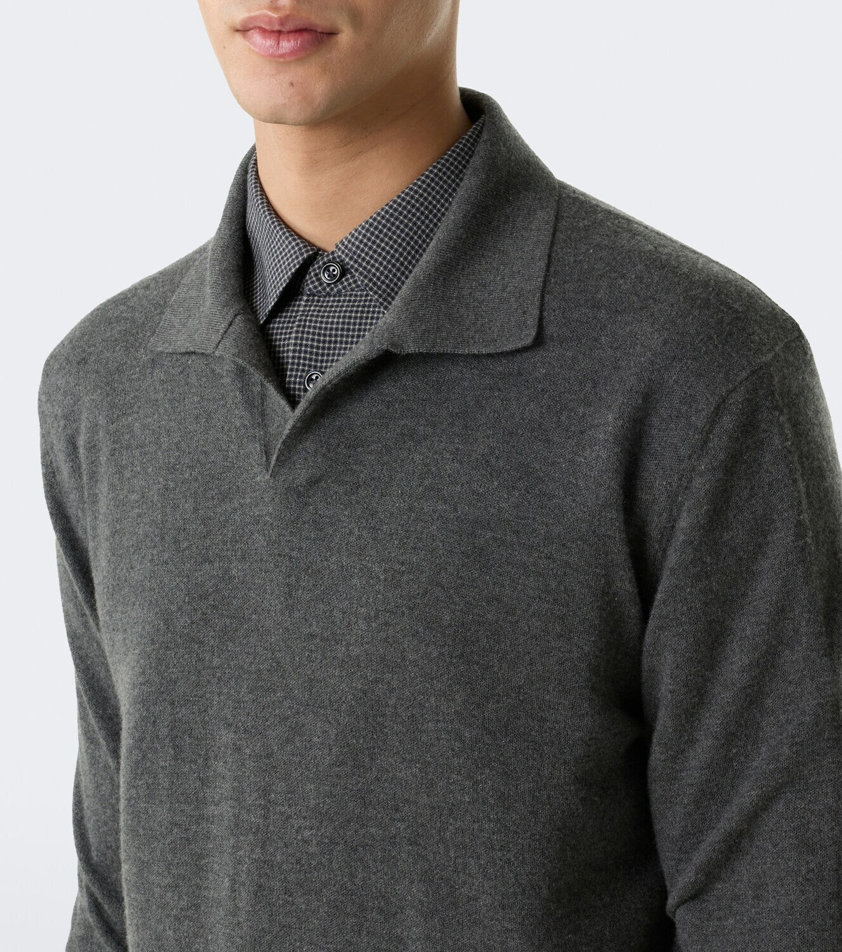 The Row Hilford cashmere polo sweater