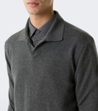 The Row Hilford cashmere polo sweater