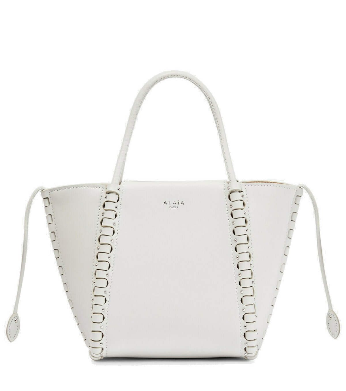 Alaïa Le Hinge Mini leather tote bag ALAÏA