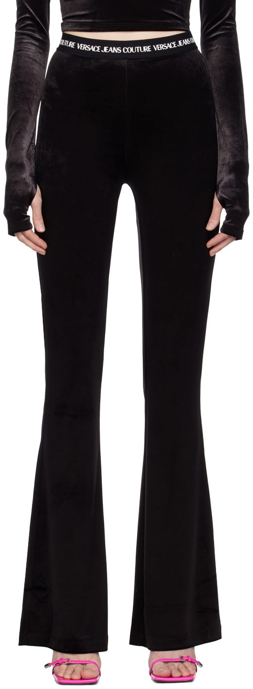 Versace Jeans Couture Black Flared Leggings Versace