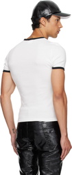 Courrèges White Signature Contrast T-shirt