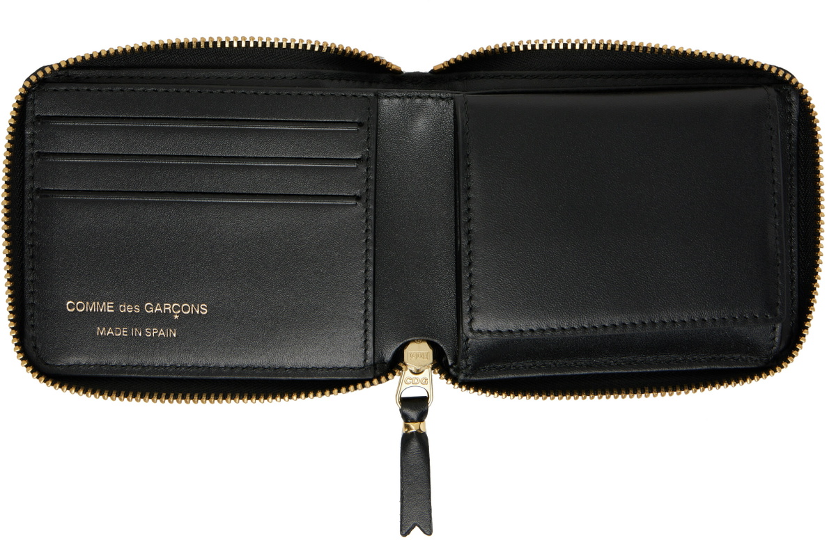 COMME des GARÇONS WALLETS Black Classic Leather Wallet