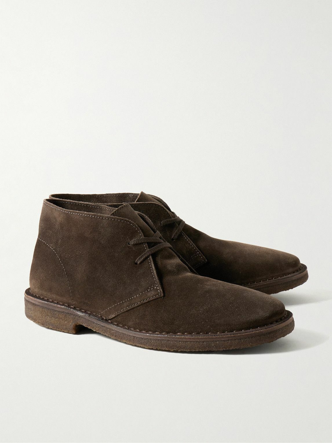 Drake's - Clifford Suede Desert Boots - Brown