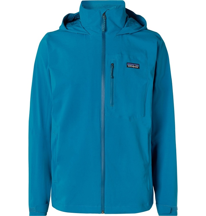 Photo: Patagonia - Quandary Waterproof Shell Hooded Jacket - Blue