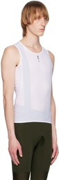 Universal Colours White Mono Base Layer Tank Top