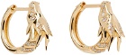 Adina Reyter Gold Dragon Huggie Earrings
