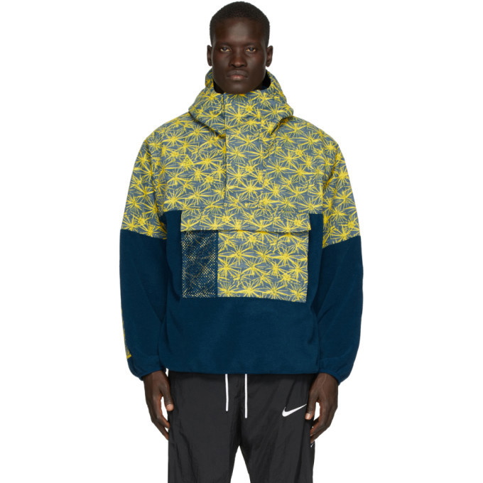 Photo: Nike Blue and Yellow Fleece ACG Anorak Jacket