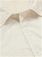 Aspesi - Corduroy-Trimmed Cotton-Shell Padded Overshirt - Neutrals